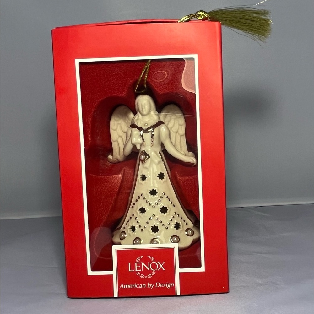 Lenox Florentine and Pearl Angel Ornament